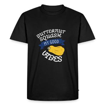 Fresh Farmers Market, Organic Butternut Squash My - Men's Premium Organic T-Shirt - black - Front - Nico (187cm)