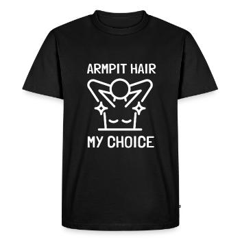 Féministe Anti Rasage Corps Velu - T-shirt Premium bio Homme - noir - Devant - Nico (187cm)