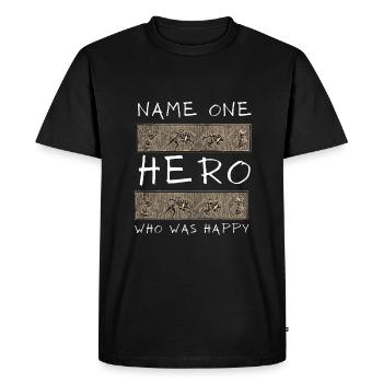 Mythologie grecque Dieux Grèce antique - T-shirt Premium bio Homme - noir - Devant - Nico (187cm)