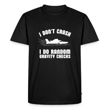 Courses de drag-boat et de hors-bord - T-shirt Premium bio Homme - noir - Devant - Nico (187cm)