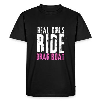 Courses de drag-boat et de hors-bord - T-shirt Premium bio Homme - noir - Devant - Nico (187cm)