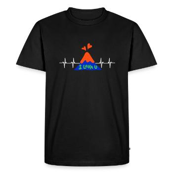 Volcanologists Geologist Magma Volcano - Men's Premium Organic T-Shirt - black - Front - Nico (187cm)