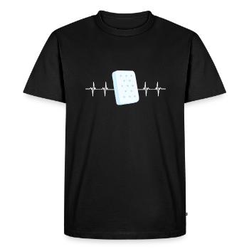 Meilleur docteur en matelas de lit vendeur - T-shirt Premium bio Homme - noir - Devant - Nico (187cm)