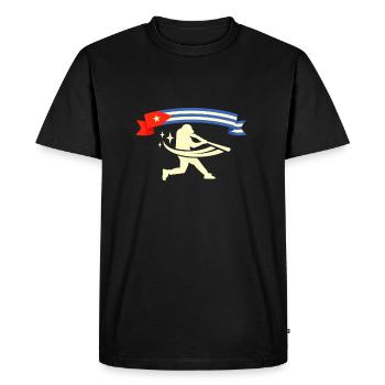 Latino cubain Cuba Baseball - T-shirt Premium bio Homme - noir - Devant - Nico (187cm)