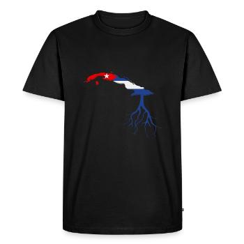 Latino cubain Cuba Baseball - T-shirt Premium bio Homme - noir - Devant - Nico (187cm)