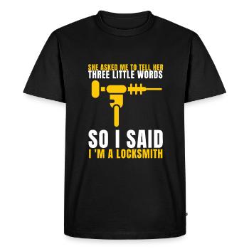 Lockpick Lockpicking Professional Locksmith - Men's Premium Organic T-Shirt - black - Front - Nico (187cm)