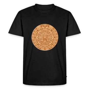 Calendario Azteca Mexican Heritage Maya Aztec - T-shirt Premium bio Homme - noir - Devant - Nico (187cm)