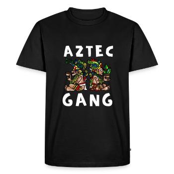 Calendario Azteca Mexican Heritage Maya Aztec - T-shirt Premium bio Homme - noir - Devant - Nico (187cm)
