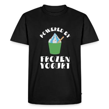 Probiotics Dairy Products, Frozen Yogurt - Men's Premium Organic T-Shirt - black - Front - Nico (187cm)