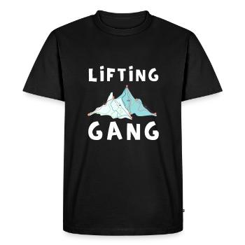 Do You Even Lift Bro Ski - Men's Premium Organic T-Shirt - black - Front - Nico (187cm)
