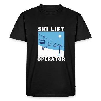 Do You Even Lift Bro Ski - Men's Premium Organic T-Shirt - black - Front - Nico (187cm)