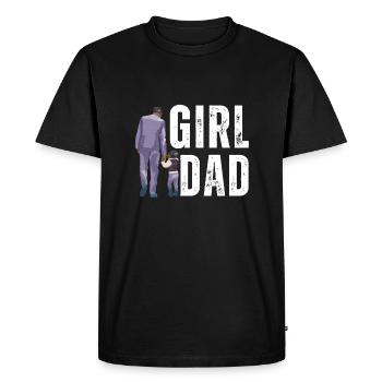 Protective Girl Dad, Dating My Daughter - Men's Premium Organic T-Shirt - black - Front - Nico (187cm)