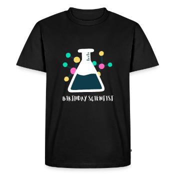 10 ans Science Anniversaire Kid 9 - T-shirt Premium bio Homme - noir - Devant - Nico (187cm)