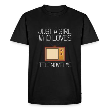 Telenovela Columbianas, émissions hispaniques et feuilletons - T-shirt Premium bio Homme - noir - Devant - Nico (187cm)