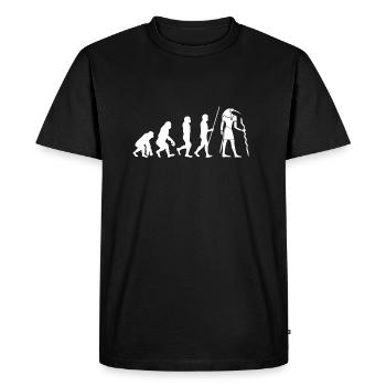 Hiéroglyphes égyptologue, Égypte ancienne - T-shirt Premium bio Homme - noir - Devant - Nico (187cm)