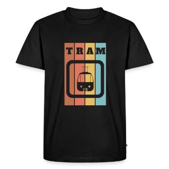 Téléphérique Téléphérique Télécabine - T-shirt Premium bio Homme - noir - Devant - Nico (187cm)