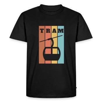 Téléphérique Téléphérique Télécabine - T-shirt Premium bio Homme - noir - Devant - Nico (187cm)