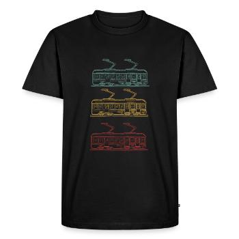 Téléphérique Téléphérique Télécabine - T-shirt Premium bio Homme - noir - Devant - Nico (187cm)
