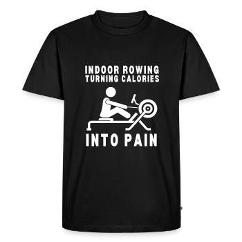 Erg Ergometer And Rowing Exercise Machine Rowing - Men's Premium Organic T-Shirt - black - Front - Nico (187cm)