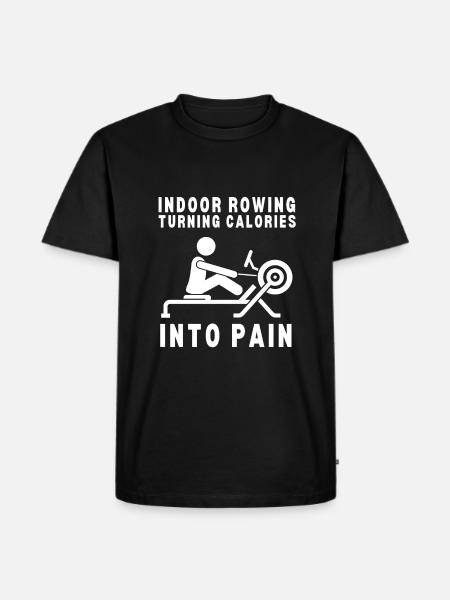 Erg Ergometer And Rowing Exercise Machine Rowing - Men's Premium Organic T-Shirt - black