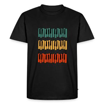 Licence de synchronisation Musique Baby Grand Piano - T-shirt Premium bio Homme - noir - Devant - Nico (187cm)
