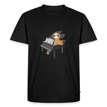 Sync Licensing Music Baby Piano à queue - T-shirt Premium bio Homme - noir - Devant - Nico (187cm)