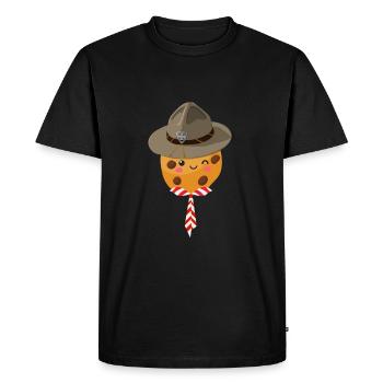 Scout Bakery Scouting Cookie Dealer - Men's Premium Organic T-Shirt - black - Front - Nico (187cm)