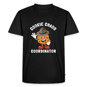 Scout Bakery Scouting Cookie Dealer - Men's Premium Organic T-Shirt - black - Front - Nico (187cm)