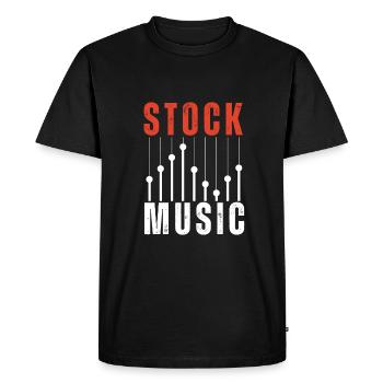 Producteur de musique sous licence de synchronisation - T-shirt Premium bio Homme - noir - Devant - Nico (187cm)