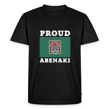 Native American Indian Abenaki - Men's Premium Organic T-Shirt - black - Front - Nico (187cm)