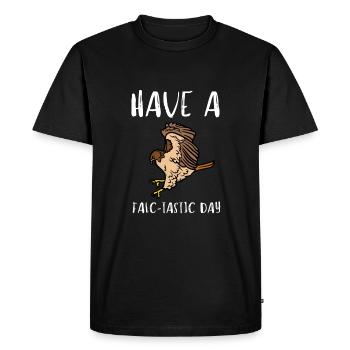 Falconer Falconry Ornithology Falcon Trainer - Men's Premium Organic T-Shirt - black - Front - Nico (187cm)