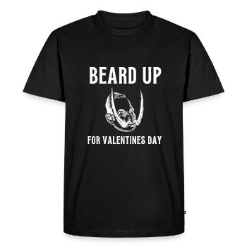 Cette barbe est prise - Homme barbu Saint-Valentin - T-shirt Premium bio Homme - noir - Devant - Nico (187cm)