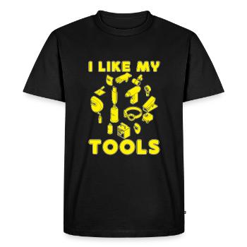 I Like My Tools Welding Stuff Welders Gift Idea - Men's Premium Organic T-Shirt - black - Front - Nico (187cm)