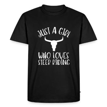 Future Bull Rider Steer Riding - T-shirt Premium bio Homme - noir - Devant - Nico (187cm)