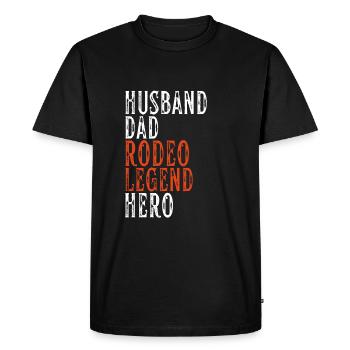Future Bull Rider Steer Riding - T-shirt Premium bio Homme - noir - Devant - Nico (187cm)