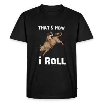 Future Bull Rider Steer Riding - T-shirt Premium bio Homme - noir - Devant - Nico (187cm)