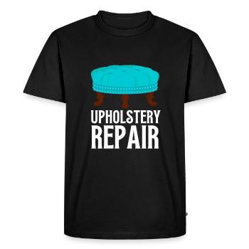 Restorer Furnishing Cushioning Upholstery - Men's Premium Organic T-Shirt - black - Front - Nico (187cm)