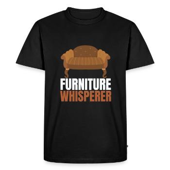 Restorer Furnishing Cushioning Upholstery - Men's Premium Organic T-Shirt - black - Front - Nico (187cm)