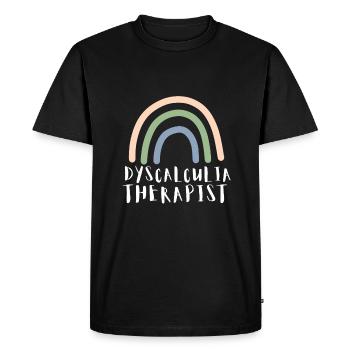 SPED Neurodiversité Dyscalculie - T-shirt Premium bio Homme - noir - Devant - Nico (187cm)