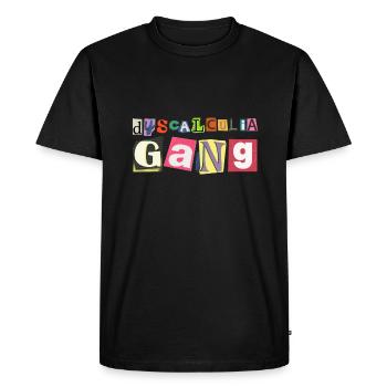 SPED Neurodiversité Dyscalculie - T-shirt Premium bio Homme - noir - Devant - Nico (187cm)