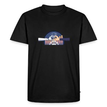 Artificial Intelligence Ai Chat - Men's Premium Organic T-Shirt - black - Front - Nico (187cm)