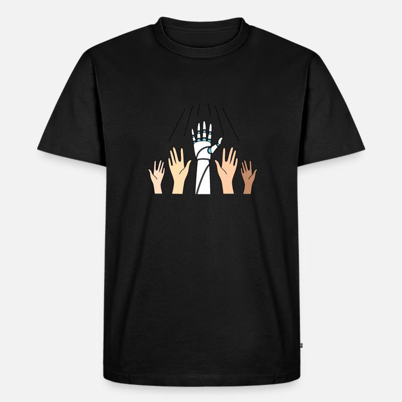 Artificial Intelligence Ai Chat - Männer Premium Bio T-Shirt - Schwarz