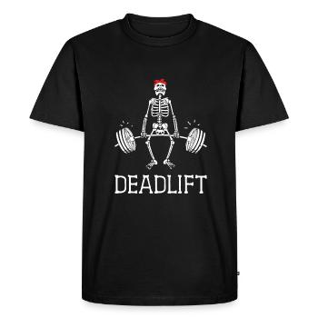Vol de puissance d’haltérophilie - T-shirt Premium bio Homme - noir - Devant - Nico (187cm)