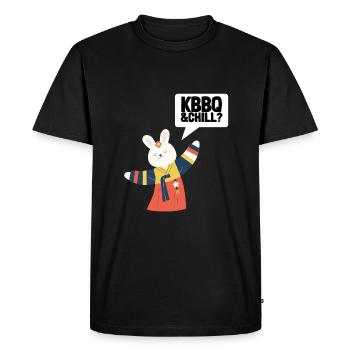 KBBQ Korean BBQ Kimchi Ramen - Men's Premium Organic T-Shirt - black - Front - Nico (187cm)