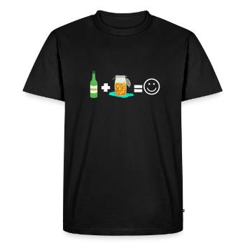 KBBQ Korean BBQ Kimchi Ramen - Men's Premium Organic T-Shirt - black - Front - Nico (187cm)