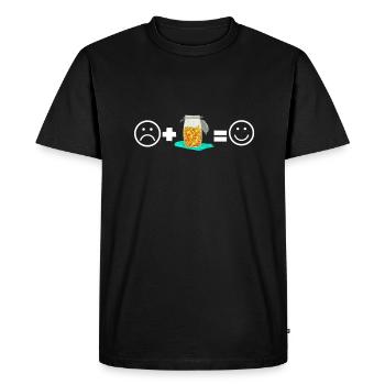 KBBQ Korean BBQ Kimchi Ramen - Men's Premium Organic T-Shirt - black - Front - Nico (187cm)