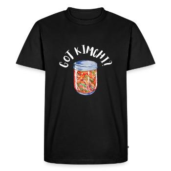 KBBQ Korean BBQ Kimchi Ramen - Men's Premium Organic T-Shirt - black - Front - Nico (187cm)