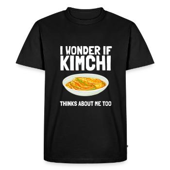 KBBQ Korean BBQ Kimchi Ramen - Men's Premium Organic T-Shirt - black - Front - Nico (187cm)