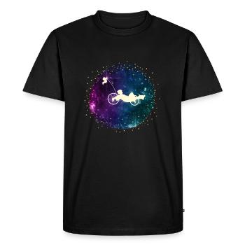 Recumbent Bike And Velomobile - Men's Premium Organic T-Shirt - black - Front - Nico (187cm)