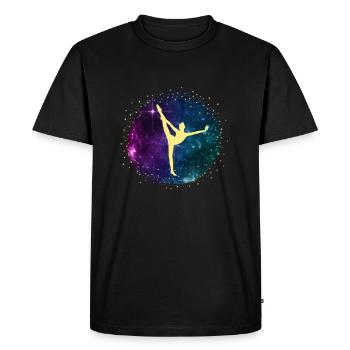 Cheerleader Tumbling Acrobat Cartwheel Maman - T-shirt Premium bio Homme - noir - Devant - Nico (187cm)